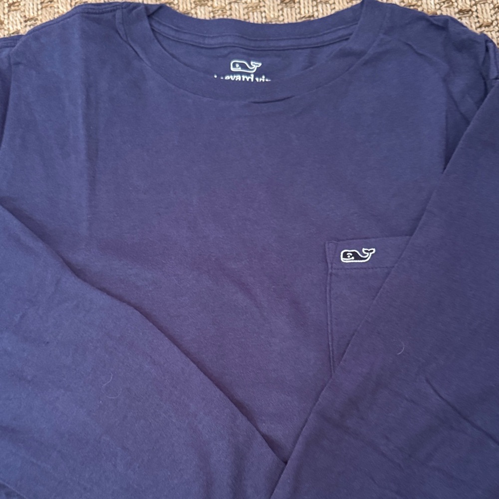 Vineyard Vines Navy Long Sleeve Tee